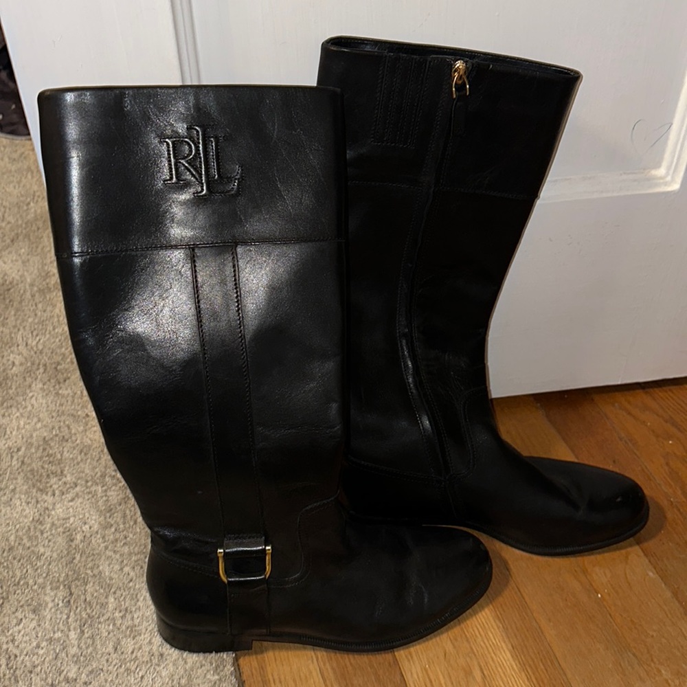 Ralph Lauren black boots